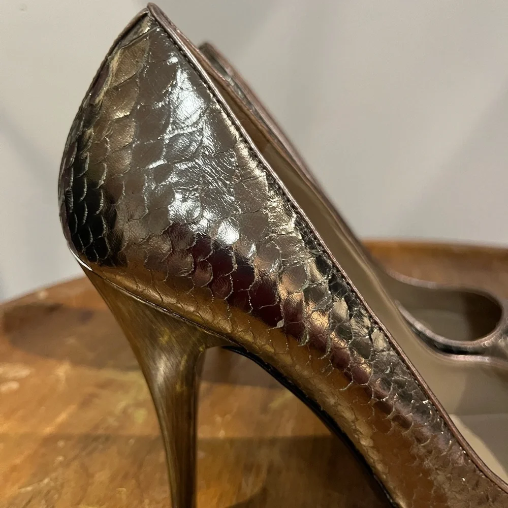 Vintage Via Spiga 4” Metallic heels - Picture 10 of 15